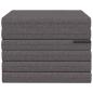 Preview: Klappsofa Bett 140 x 67 x 15 cm Hellgrau