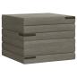 Preview: Klappsofa Bett 140 x 67 x 15 cm Hellgrau