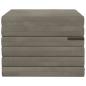 Preview: Klappsofa Bett 140 x 67 x 15 cm Hellgrau