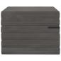 Preview: Klappsofa Bett 140 x 67 x 15 cm Dunkelgrau