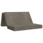 Preview: Klappsofa Bett 160 x 67 x 45 cm Hellgrau