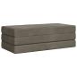 Preview: Klappsofa Bett 160 x 67 x 45 cm Hellgrau