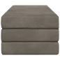 Preview: Klappsofa Bett 160 x 67 x 45 cm Hellgrau