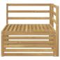 Preview: Outdoor Ecksofa Massivholz Akazie Weiß 83 x 83 x 73 cm