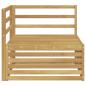 Preview: Outdoor Ecksofa Massivholz Akazie Weiß 83 x 83 x 73 cm