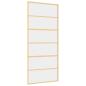 Preview: Schiebetür Golden 90x205 cm ESG-Klarglas und Aluminium