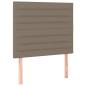 Preview: Boxspringbett mit Matratze & LED Taupe 120x190 cm Stoff