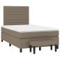 Preview: Boxspringbett mit Matratze Taupe 120x190 cm Stoff