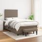 Preview: Boxspringbett mit Matratze Taupe 120x190 cm Stoff