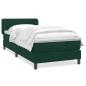Preview: Boxspringbett mit Matratze Dunkelgrün 80x220 cm Samt