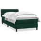 Preview: Boxspringbett mit Matratze Dunkelgrün 80x220 cm Samt