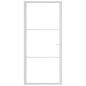 Preview: Innentür 93x201,5 cm Weiß ESG-Glas und Aluminium