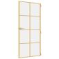 Preview: Innentür Schlank Golden 93x201,5 cm Hartglas und Aluminium