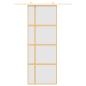 Preview: Schiebetür Golden 76x205 cm Matt ESG-Glas und Aluminium