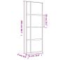 Preview: Schiebetür Golden 76x205 cm Matt ESG-Glas und Aluminium