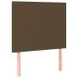 Preview: Boxspringbett mit Matratze Dunkelbraun 100x200 cm Stoff