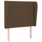 Preview: Boxspringbett mit Matratze Dunkelbraun 100x200 cm Stoff