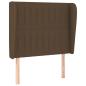 Preview: Boxspringbett mit Matratze Dunkelbraun 100x200 cm Stoff