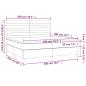 Preview: Boxspringbett mit Matratze Taupe 200x200 cm Stoff