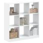 Preview: ARDEBO.de - B?cherregal Wei? 102x32x108 cm Holzwerkstoff