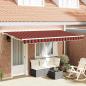 Preview: ARDEBO.de - Markisenrahmen Orange und Schwarz 350 x 200 cm