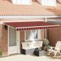Preview: ARDEBO.de - Einziehbare Markise Orange 350 x 200 cm Stoff