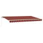 Preview: Einziehbare Markise Orange 350 x 200 cm Stoff