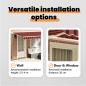 Preview: Einziehbare Markise Orange 350 x 200 cm Stoff