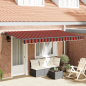 Preview: Einziehbare Markise Orange 350 x 200 cm Stoff