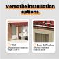 Preview: Einziehbare Markise Orange 350 x 200 cm Stoff