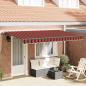 Preview: Einziehbare Markise Orange 350 x 200 cm Stoff