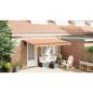 Preview: Einziehbare Markise Gelb 400 x 200 cm Stoff