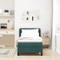 Preview: Boxspringbett mit Kopfteil Dunkelgrün 80 x 200 cm Samt