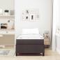 Preview: Boxspringbett Dunkelbraun 100 x 200 cm Stoff