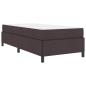 Preview: Boxspringbett Dunkelbraun 100 x 200 cm Stoff