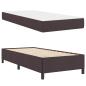 Preview: Boxspringbett Dunkelbraun 100 x 200 cm Stoff