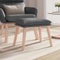 Preview: ARDEBO.de - Fußhocker Hellgrau 45x29,5x35 cm Stoff