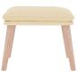 Preview: Fußhocker Creme 45x29,5x35 cm Stoff