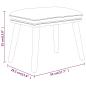 Preview: Fußhocker Creme 45x29,5x35 cm Stoff