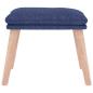 Preview: Fußhocker Blau 45x29,5x35 cm Stoff