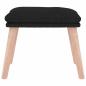 Preview: Fußhocker Schwarz 45x29,5x35 cm Stoff