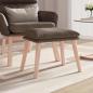 Preview: ARDEBO.de - Fußhocker Taupe 45x29,5x35 cm Stoff