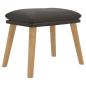 Preview: Fußhocker Dunkelgrau 45x29,5x35 cm Samt