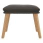 Preview: Fußhocker Dunkelgrau 45x29,5x35 cm Samt