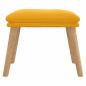 Preview: Fußhocker Senfgelb 45x29,5x35 cm Samt