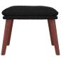 Preview: Fußhocker Schwarz 45x29,5x35 cm Stoff