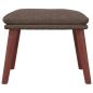 Preview: Fußhocker Taupe 45x29,5x35 cm Stoff