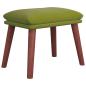Preview: Fu?hocker Hellgr?n 45x29,5x35 cm Samt
