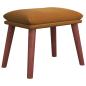Preview: Fußhocker Braun 45x29,5x35 cm Samt
