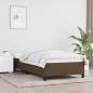 Preview: ARDEBO.de - Bettgestell ohne Matratze Dunkelbraun 100x200 cm Stoff